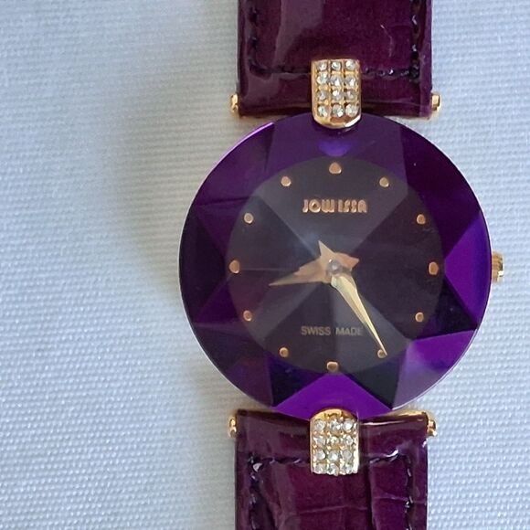 Jowissa Swiss Watch Facet Strass Collection Gold plated New in Box